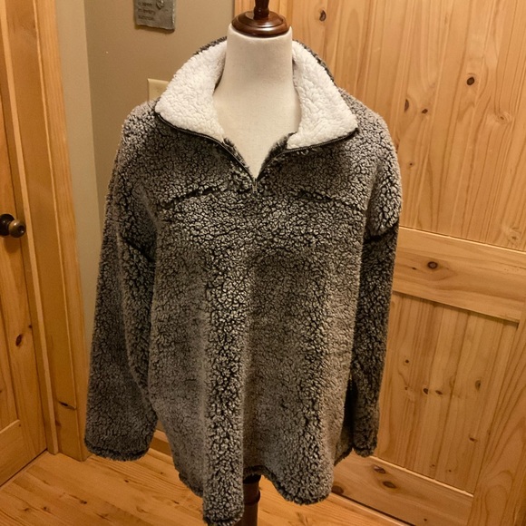 Zip up Sherpa Pullover - Picture 3 of 4